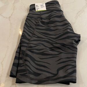 NWT ANIMAL PRINT BIKER SHORTS